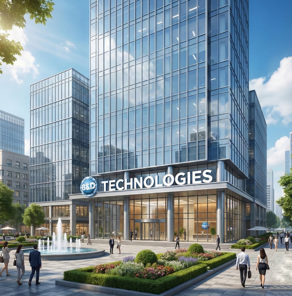 Modern office skyscraper building